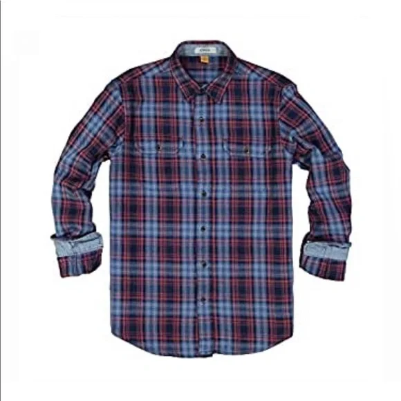 TAILOR VINTAGE PLAID HEAVY TWILL SHIRT - NWT! - Picture 2 of 12
